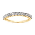 thumbnail image 1 of 1/2 ct. t.w Round Cut Lab Created Moissanite Diamond Half Eternity Stackable Band Ring For Women In 14K Solid Yellow Gold (G-H Color, VVS1 Clarity, 0.50 Cttw)-9, 1 of 8