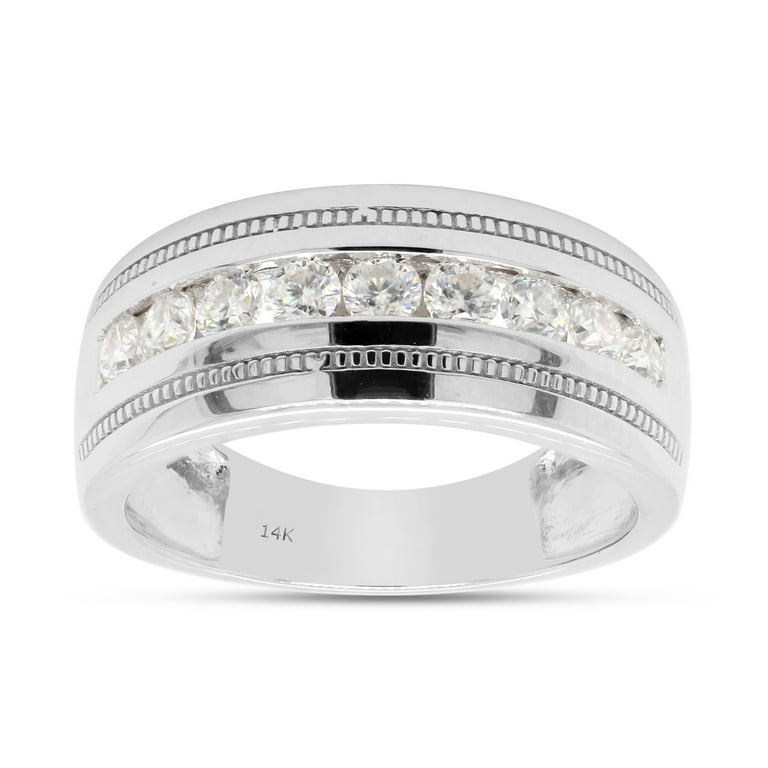 LADIES BAND 0.50CT ROUND DIAMOND 14K WHITE GOLD LADIES BAND 0.50CT ROUND DIAMOND 14K WHITE GOLD