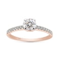 thumbnail image 1 of 1/2 ct. t.w Round Cut Lab Created Moissanite Diamond Solitaire Engagement Ring for Women In 14K Rose Gold Over Sterling Silver (G-H Color, VVS1 Clarity, 0.50 Cttw)-5.5, 1 of 7