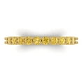 thumbnail image 1 of 1.2 ctw Wedding Band for Women - 14K Yellow Gold Natural Citrine Stackable Eternity Ring, 1 of 6