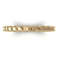 thumbnail image 1 of 1.2 ctw Wedding Band for Women - 14K Yellow Gold Yellow Moissanite Stackable Eternity Ring, 1 of 6