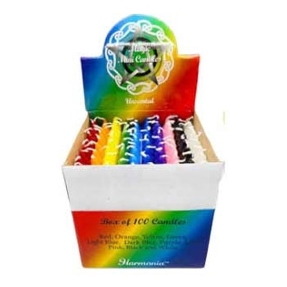 1/2" dia 5" long Assorted chime candle 100 pack | Trending Now
