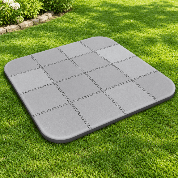 1/2"extra Thick 85inch Hot Tub Mat For Inflatable Accessories Large Eva Foam Pad Padding Foundation Outdoor Indoor Portable Spa Po