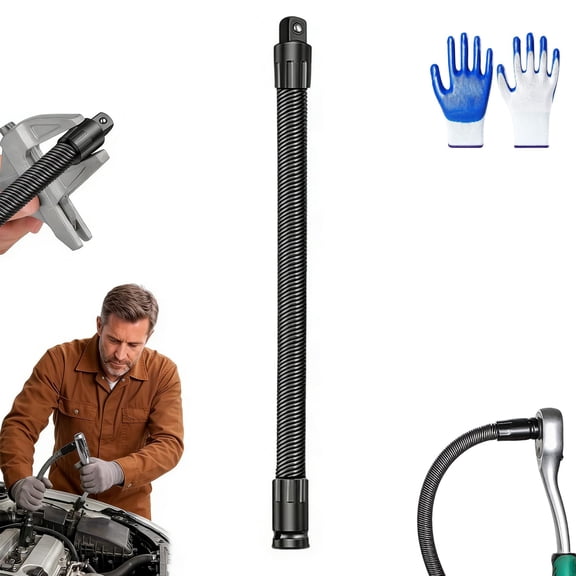 1/2 flexible socket extension bar set bendable impact wrench, 90 Degree Organizer Drive Swivel for Drive Automotive Repair for Fathers