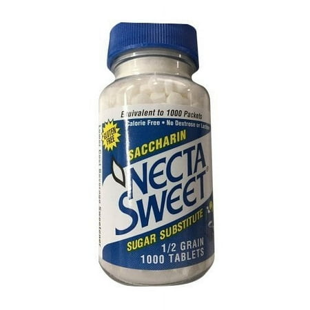1/2-Grain Saccharin Zero-Calorie 1000-Tablet Bottle