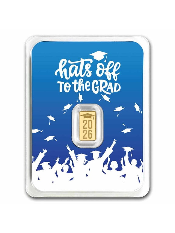 1/2 gram Gold Bar - 2026 Graduation (Cap Toss In TEP)