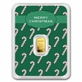 thumbnail image 1 of 1/2 gram Gold Bar - APMEX (Merry Christmas, Candy Canes In TEP), 1 of 4