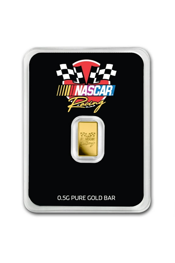1/2 gram Gold Bar - NASCAR Racing - Pamp 0.9999 Fine Gold Bar