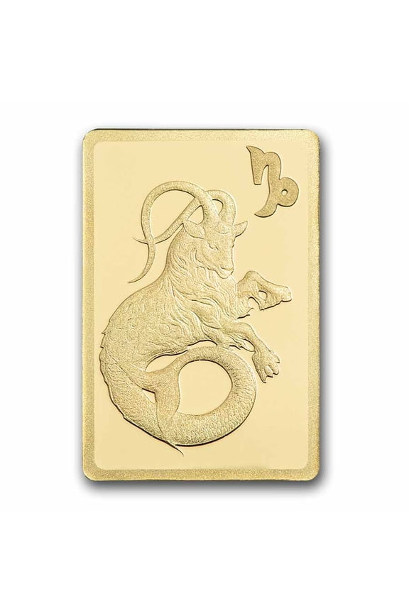 1/2 gram Gold Bar - PAMP Suisse Zodiacs: Capricorn