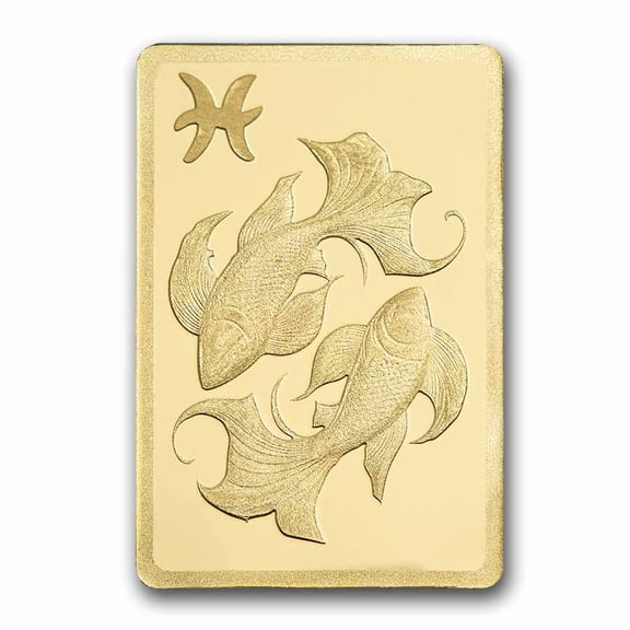 1/2 gram Gold Bar - PAMP Suisse Zodiacs: Pisces