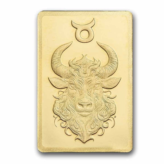 1/2 gram Gold Bar - PAMP Suisse Zodiacs: Taurus