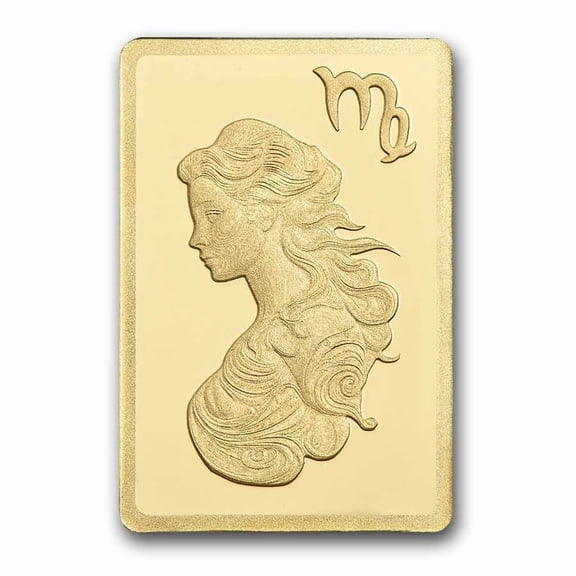 1/2 gram Gold Bar - PAMP Suisse Zodiacs: Virgo