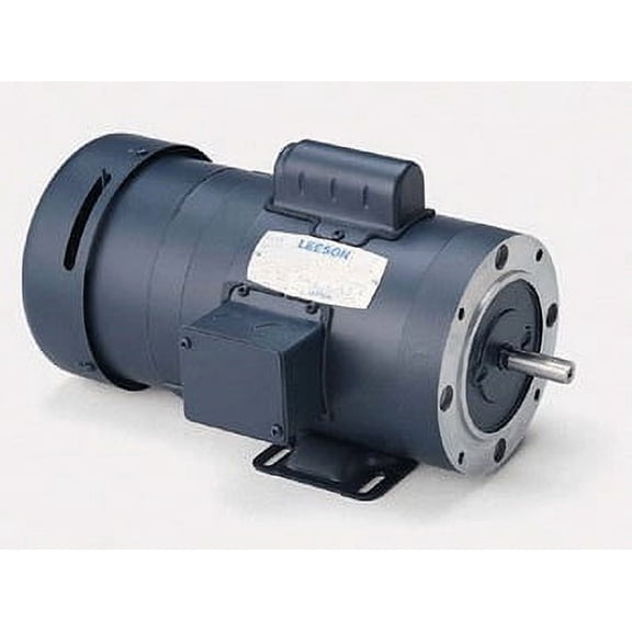 1/2 hp 1725 RPM 56C Frame TEFC C-Face (Rigid Base) Brake Motor 115/208-230V Leeson Motor # 111950