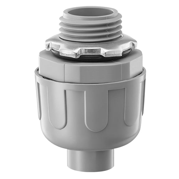 1/2 in 100 Pcs Liquid Tight Connector, Non-Metallic Conduit Fitting Straight for Electrical Flexible Conduit