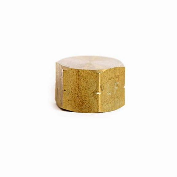 1/2 in. Compression Brass Cap