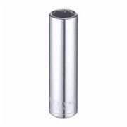 1/2 in Drive, 16mm Hex Metric Socket, 6 Points, Steel, Chrome, 16 mm 53YV07