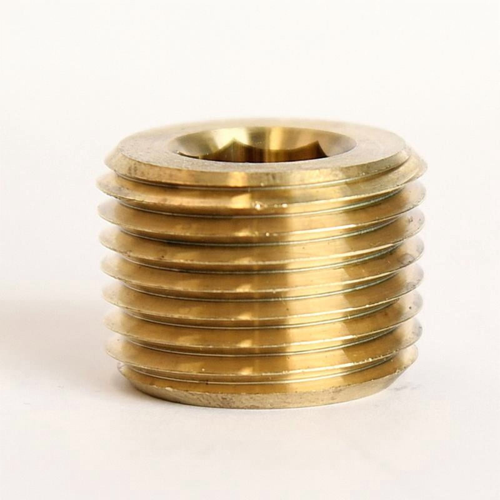 1/2 in. MPT Brass Counter Sunk Plug - Walmart.com