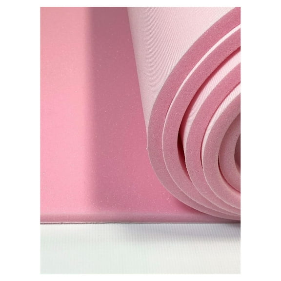 1/2 in Pink Sew Foam Scrim Cloth Backed Premium Pleating Padding Upholstery 57 in Wide by The Yard