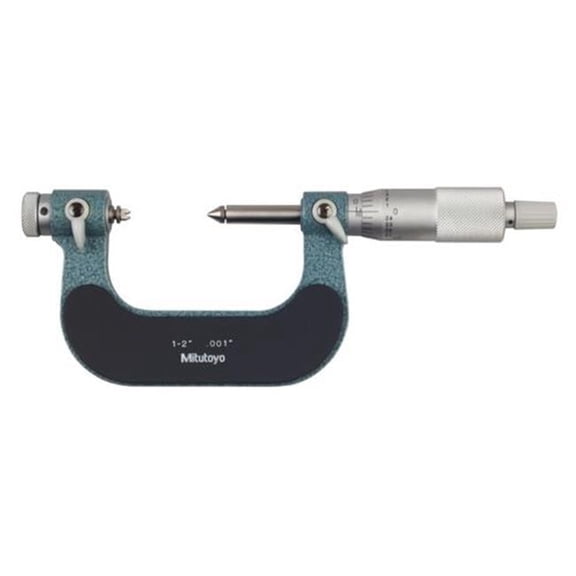1-2 in. Screw Thread Micrometer with 0.001 in. Interchangeable Anvils