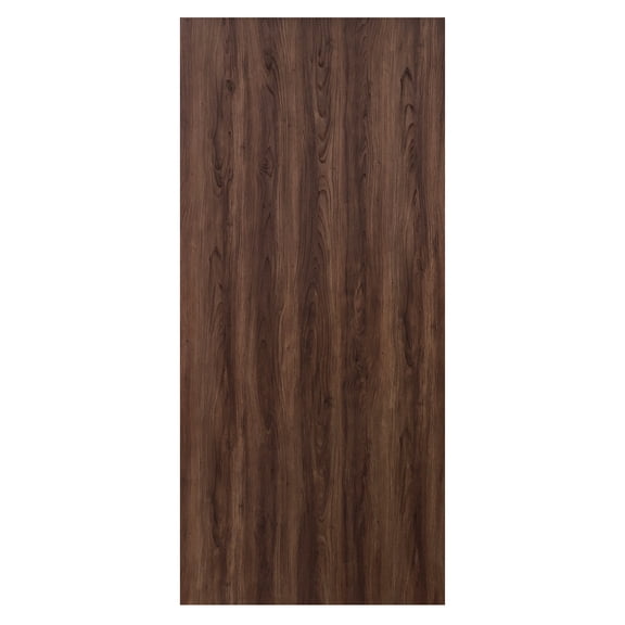 1/2 in. x 48 in. x 8 ft. Square Edge Walnut Decorative Textured MDF Board, 1 Piece