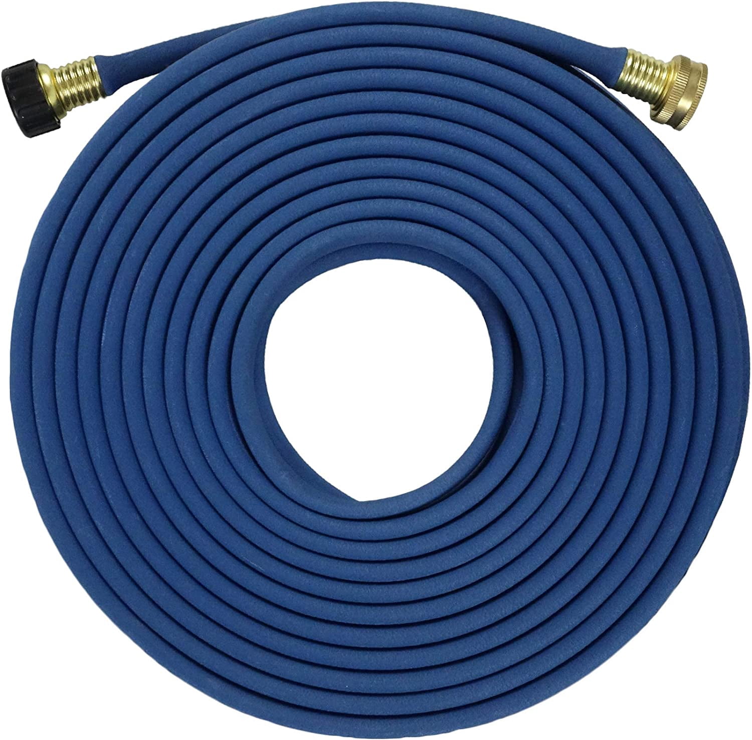 1/2 in. x 50 ft. Garden Flat Soaker Hose More Water Leakage, Heavy-Duty, Metal Hose Connector Ends, Save 80% Water