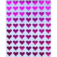 thumbnail image 1 of 1/2 inch (0.50)  Heart Sticker Bulk Labels Sheets DIY Scrapbooking Stickers for Valentine's Day, Stationery, Arts & Crafts 13mm, 7560-Pack (Metallic Pink) by Royal Green, 1 of 6