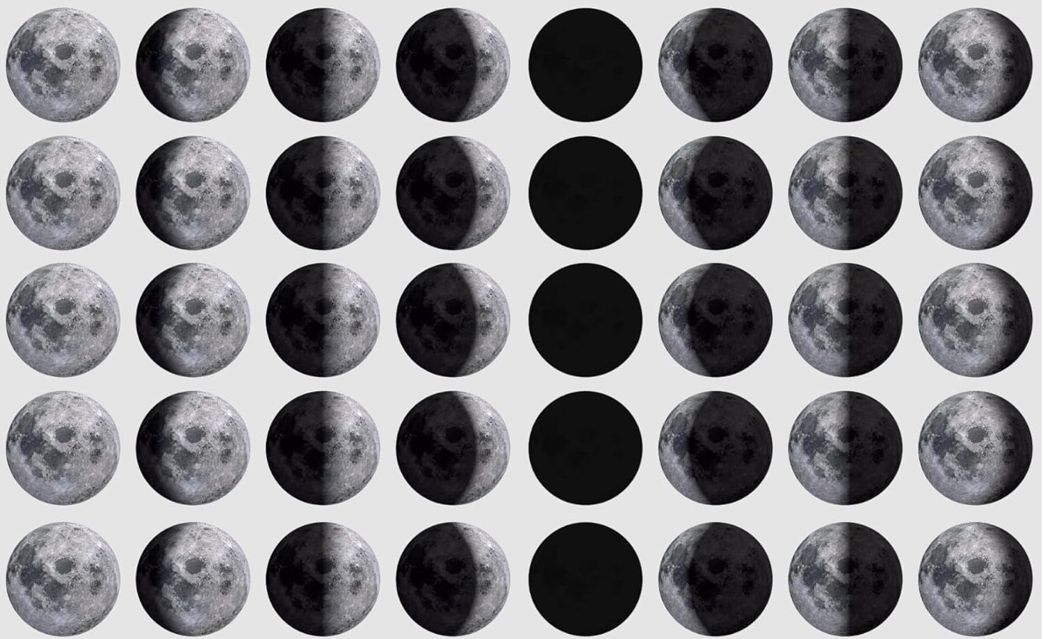 1/2 inch 200 PCS Moon Phase Planner Stickers