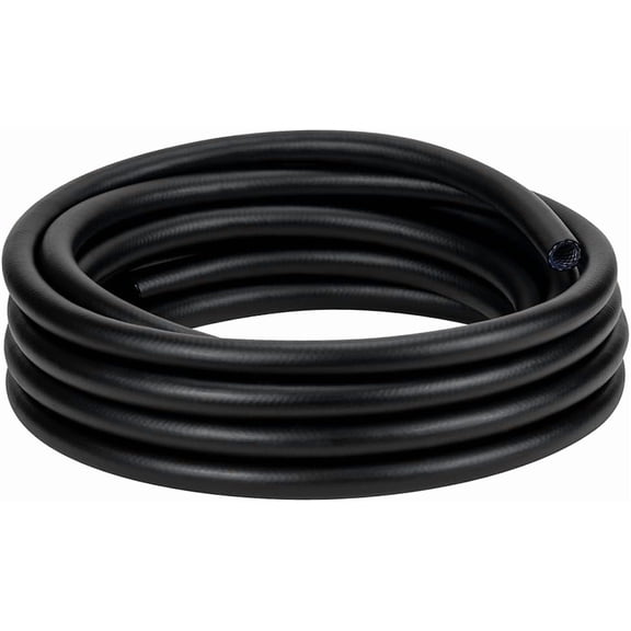1/2 inch - 25ft High Pressure Black Braided Plastic Vinyl Tubing, Reinforeced PVC Tube Hose, Flexible, BPA Free, Perfect for Water Transfer in Workshop Home Garden