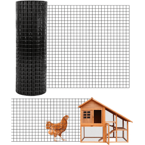 1/2 inch Hardware Cloth - Hot-Dip Galvanized After Welding Wire Mesh Roll Chicken Fence, Rabbit Guard, Tree Protection Heavy Duty Metal Screen