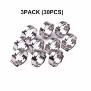 1/2 inch PEX 304 Stainless Steel Clamp Cinch Rings Crimp Pinch Fitting 30PCS