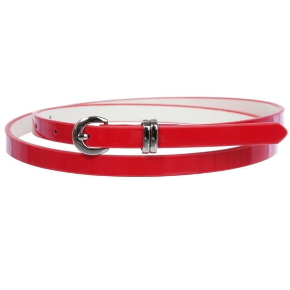 1/2" inch Patent Leather Skinny Belt