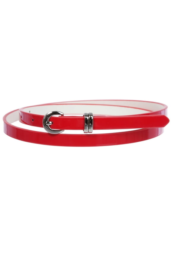 1/2" inch Patent Leather Skinny Belt
