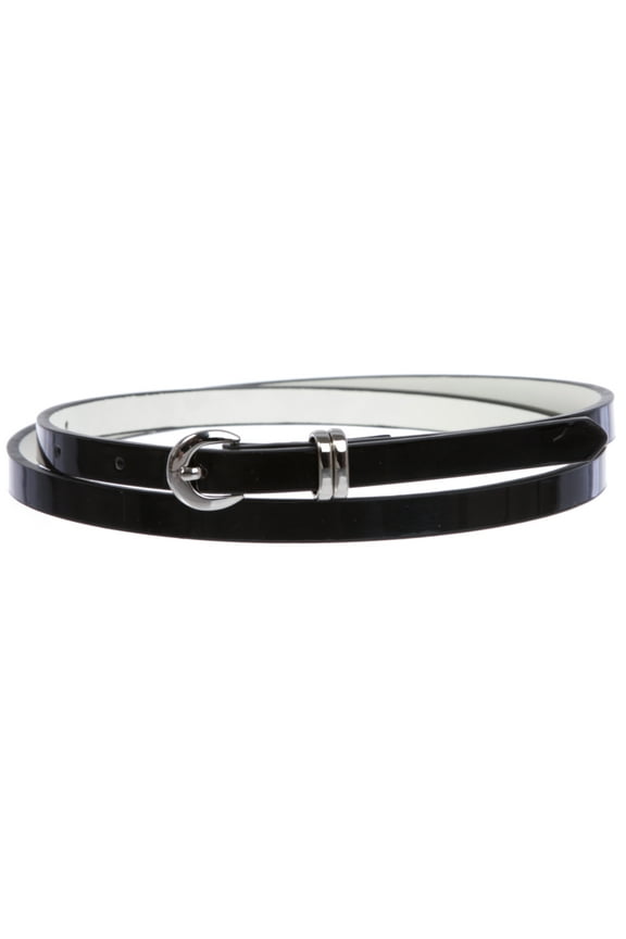 1/2" inch Patent Leather Skinny Belt
