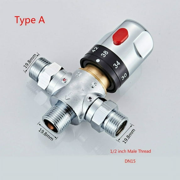 1/2 inch Temperature Thermostatic Mixing Valve for Solar Water Heater mixing valve pipe thermostat DN15