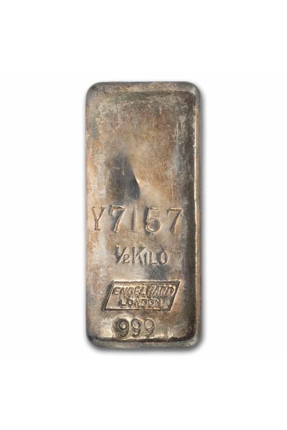 1/2 kilo Silver Bar - Engelhard (London)