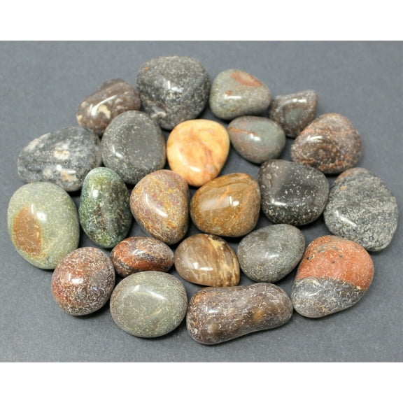 1/2 lb Bulk Lot Fancy Jasper Tumbled Stones (Crystal Healing Gemstone) 8 oz