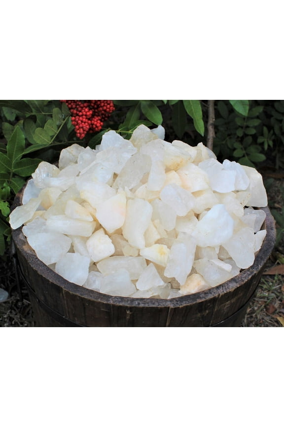 1/2 lb Bulk Lot Natural Rough Clear Quartz Crystals (Raw Gemstone Healing 8 oz)
