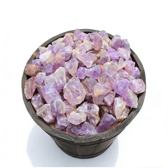 1/2 lb. Bulk Premium Natural Amethyst Rough Stones 8 oz. Tumbling Stones