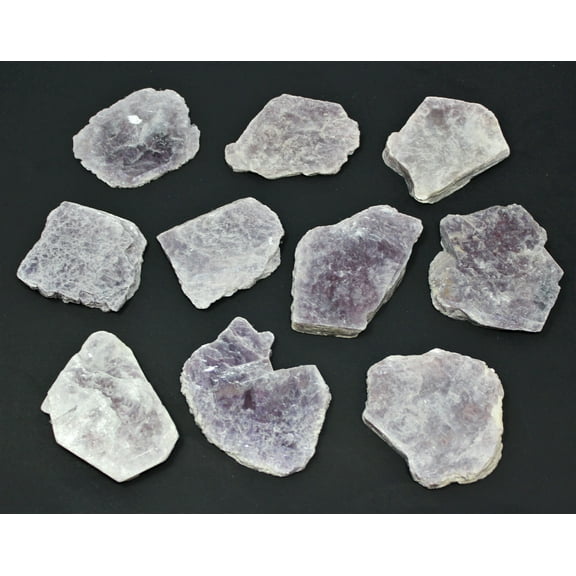 1/2 lb Lot Lepidolite Leaves / Slabs (8-10 pieces) Layered Mica Crystal Mirrors