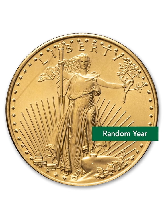 1/2 oz American Gold Eagle Coin BU - Random Year