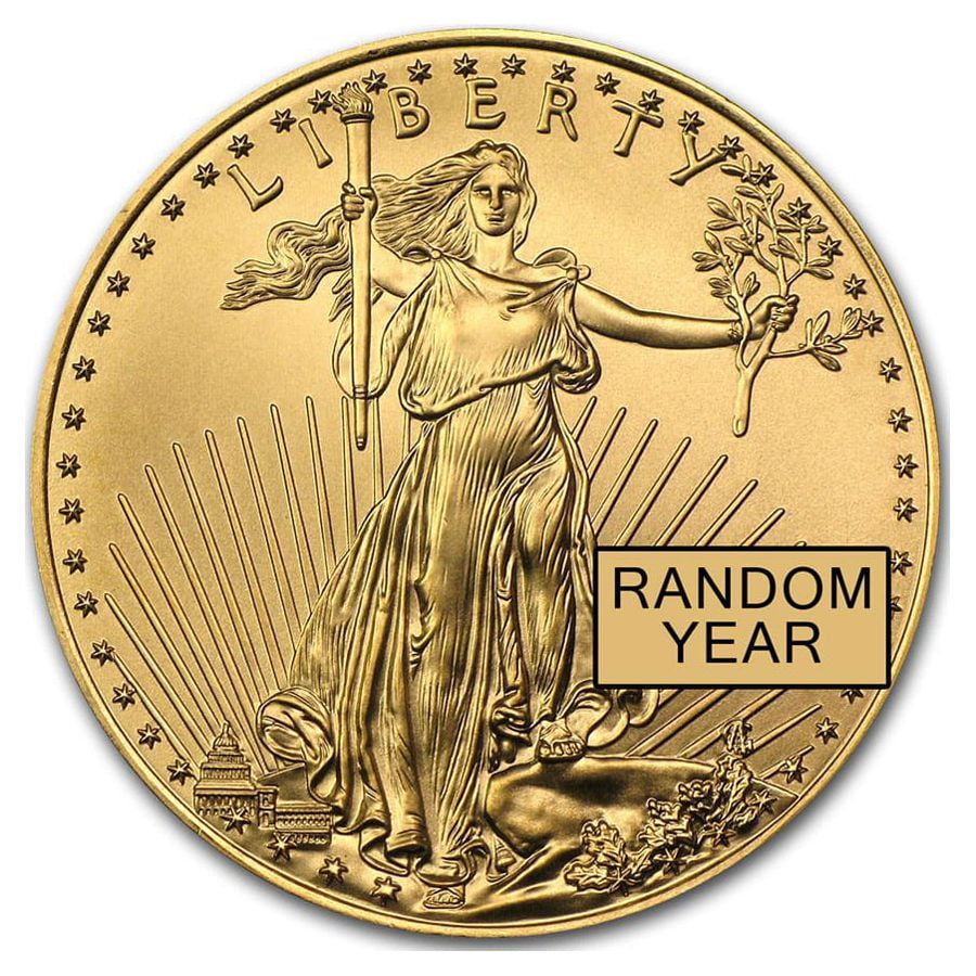 U.S. MINT 1/2 oz American Gold Eagle Coin BU (Random Year)