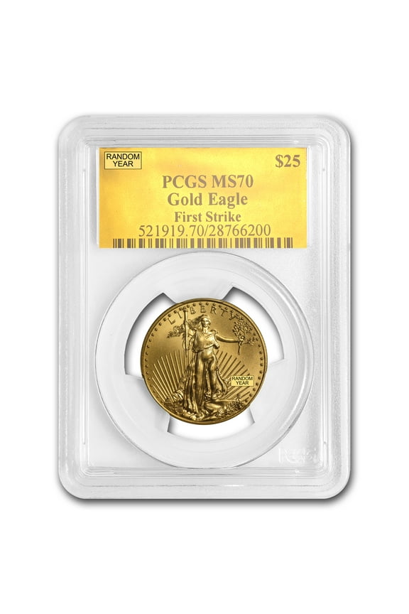 1/2 oz American Gold Eagle MS-70 PCGS (Random Year)