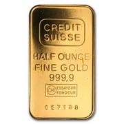 1/2 oz Gold Bar - Credit Suisse