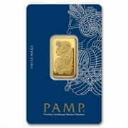 1/2 oz Gold Bar - PAMP Lady Fortuna Veriscan  In Assay