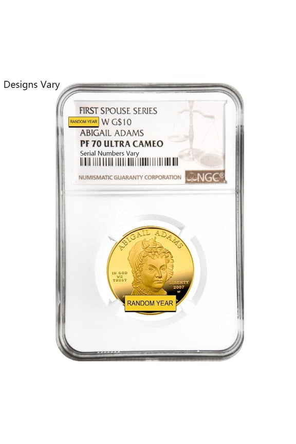 1/2 oz Gold First Spouse Coins NGC/PCGS MS/PF 70 Random Year