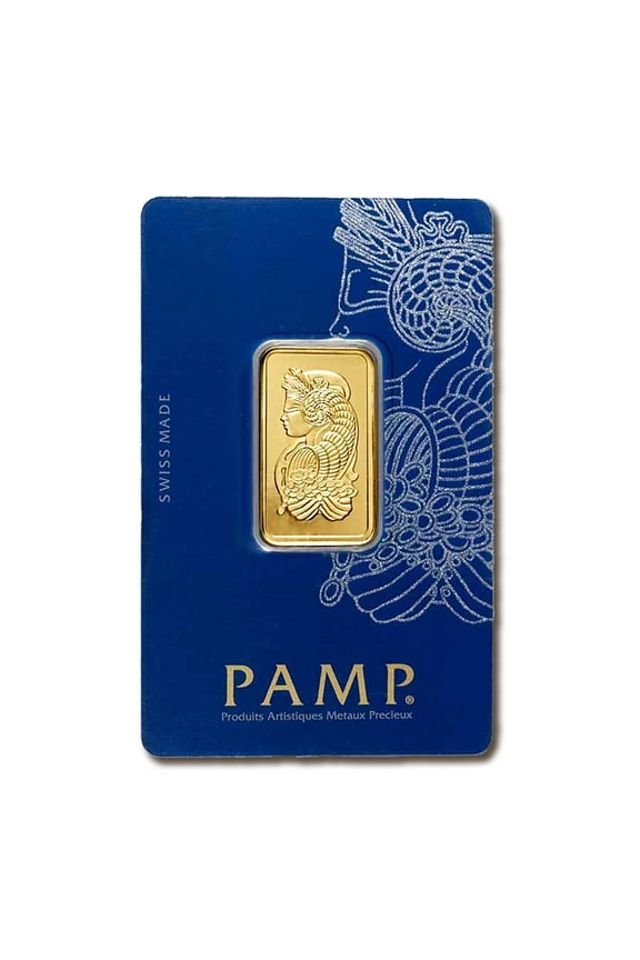 1/2 oz Gold PAMP Suisse Lady Fortuna Veriscan Bar w/ Assay