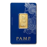 1/2 oz Gold PAMP Suisse Lady Fortuna Veriscan  Bar w/ Assay
