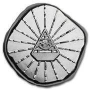 1/2 oz Hand Poured Lucky Pieces - 9Fine Mint All Seeing Eye