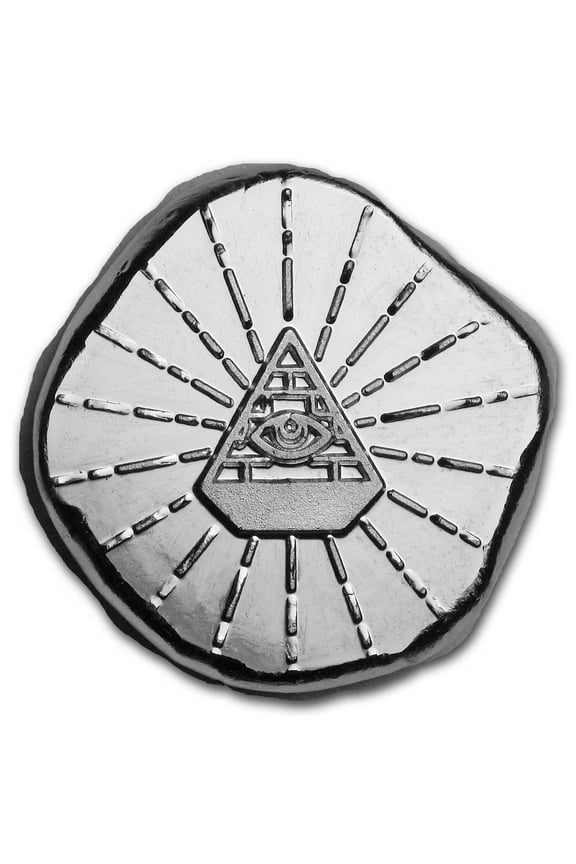 1/2 oz Hand Poured Lucky Pieces - 9Fine Mint (All Seeing Eye)