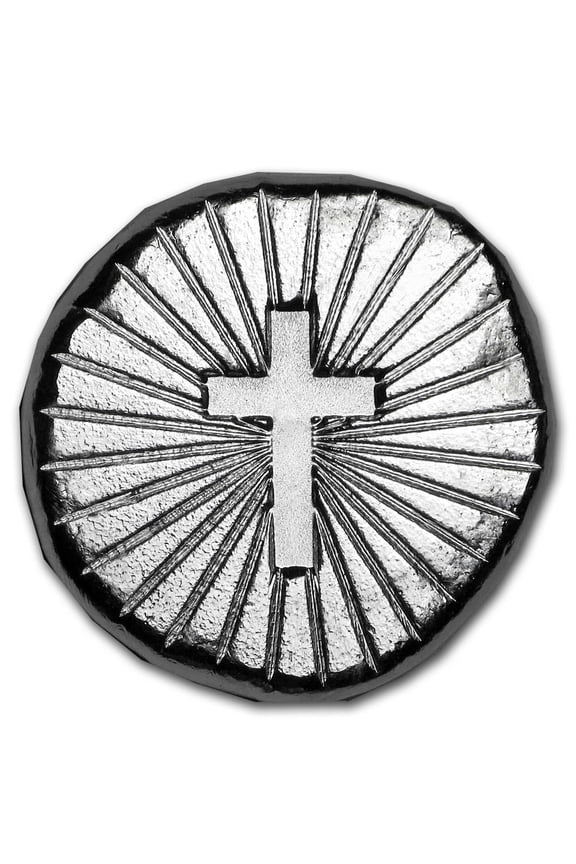 1/2 oz Hand Poured Lucky Pieces - 9Fine Mint (Cross)